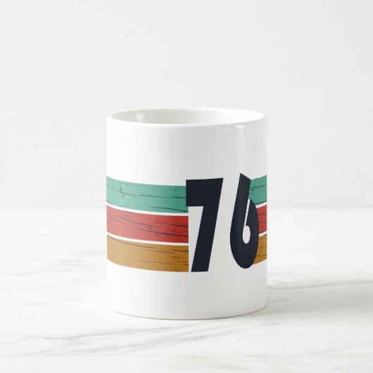 1976生まれ年のヴィンテージ誕生日ギフト コーヒーマグカップ (中央)