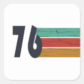 1976生まれ年のヴィンテージ誕生日ギフト スクエアシール (正面)