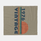 1976生まれ年のヴィンテージ誕生日ギフト フリースブランケット (正面(横))