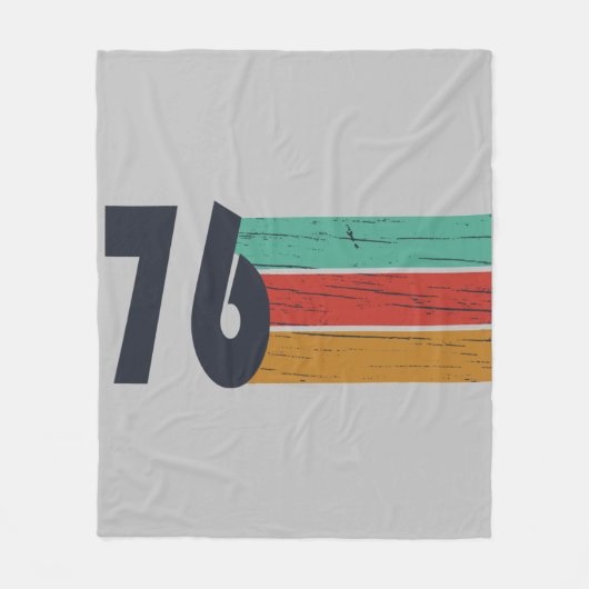 1976生まれ年のヴィンテージ誕生日ギフト フリースブランケット (正面)