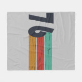 1976生まれ年のヴィンテージ誕生日ギフト フリースブランケット (正面(横))