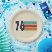 1976生まれ年のヴィンテージ誕生日ギフト ペーパープレート (パーティー)