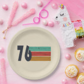 1976生まれ年のヴィンテージ誕生日ギフト ペーパープレート (パーティー)