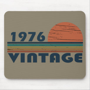 1976生まれ年のヴィンテージ誕生日ギフト マウスパッド