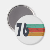 1976生まれ年のヴィンテージ誕生日ギフト マグネット (正面/裏面)