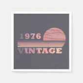 1976生まれ年のヴィンテージ誕生日 スタンダードカクテルナプキン (正面)