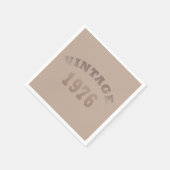 1976生まれ年のヴィンテージ誕生日 スタンダードカクテルナプキン (角)