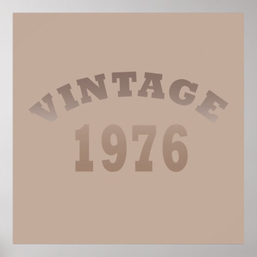 1976生まれ年のヴィンテージ誕生日 ポスター (正面)