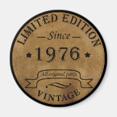 1976生まれ年のヴィンテージ誕生日 マグネット (正面)