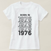 1976生まれ年の基本Tシャツ Tシャツ (デザイン正面)