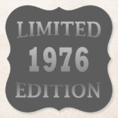 1976生まれ年生誕限定版 ペーパーコースター (正面)