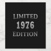 1976生まれ年生誕限定版 ワインラベル (シングルラベル)