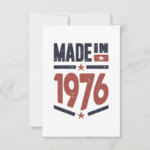 1976生まれ年誕生日 出欠カード (正面)