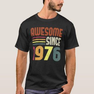 1976素晴らし年から47番目の誕生日レトロヴィンテージ1 Tシャツ