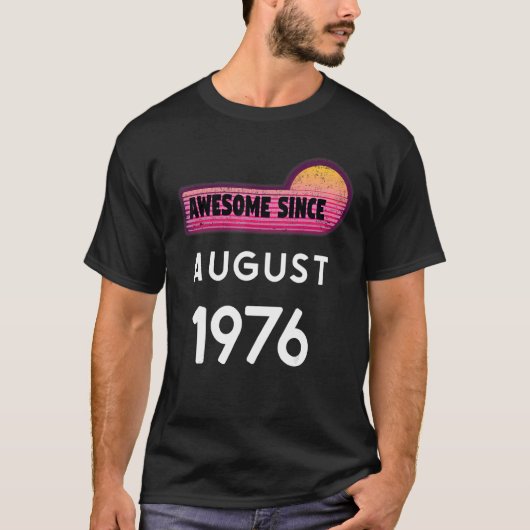 1976素晴らし年の誕生日1976年のVin以威厳がある降 Tシャツ (正面)