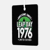 1976素晴らし年閏年日以後2月29誕生日 メタルオーナメント (正面左)