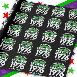 1976素晴らし年閏年日以後2月29誕生日 ラッピングペーパー