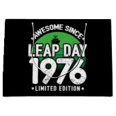 1976素晴らし年閏年日以後2月29誕生日 ラージペーパーバッグ (正面)