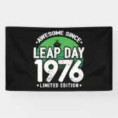 1976素晴らし年閏年日以後2月29誕生日 横断幕 (横)