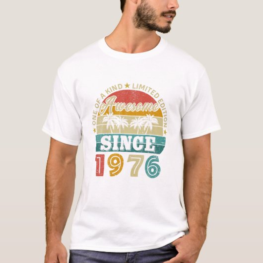 1976素晴らし年限定版47th Bi以降のヴィンテージ Tシャツ (正面)