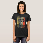 1976素晴らし年9月以来ヴィンテージ46誕生日 Tシャツ (正面フル)