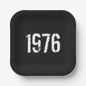 1976誕生日で生まれて下さい ペーパープレート (正面)