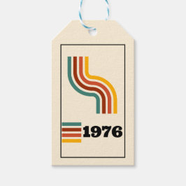 1976 レトロ ヴィンテージ ポスター 誕生日や再会のお祝いに ギフトタグ