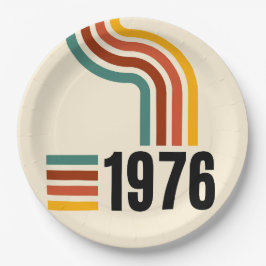 1976 レトロ ヴィンテージ ポスター 50歳の誕生日 ペーパープレート