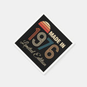 1976 限定版 50歳の誕生日 スタンダードカクテルナプキン (角)