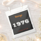 1976 限定版 50歳の誕生日 - ヴィンテージパーティー フェイバーバッグ (クリップ留めされた状態)