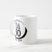 1976-2026 50周年記念 ブラックマグカップ コーヒーマグカップ (正面左)