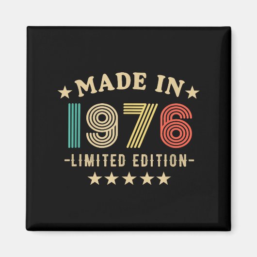 1976 50歳の誕生日、2026年50歳の彼へ、パパ、父の マグネット (正面)