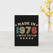 1976 50th Birthday,50th 2026 For Him, Dad,father's カード (黄色い花)