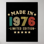 1976 50th Birthday,50th 2026 For Him, Dad,father's ポスター (正面)