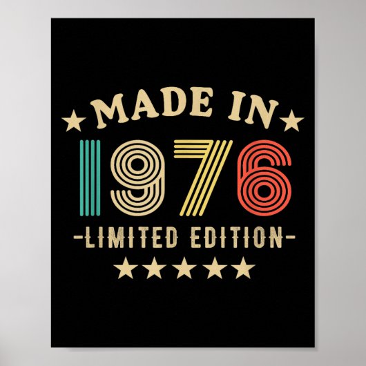 1976 50th Birthday,50th 2026 For Him, Dad,father's ポスター (正面)