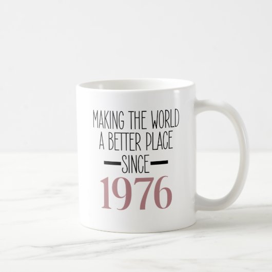 1976 Birthday 50 50th Years Old Gifts Women Mom コーヒーマグカップ (右)