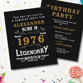1976 Budget 50th Birthday Invitation Legend チラシ