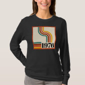 1976 Retro Stripe 50th Birthday Vintage Tシャツ (正面)