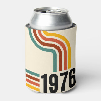 1976 Retro Vintage Poster 50th Birthday Can Cooler 缶クーラー