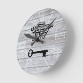 1977ヴィンテージアクリル製壁時計 ラウンド壁時計 (傾斜)