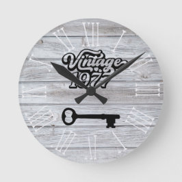 1977ヴィンテージアクリル製壁時計 ラウンド壁時計