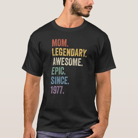 1977年から素晴らしの母の伝説的な叙事詩ヴィンテージ Tシャツ (正面)