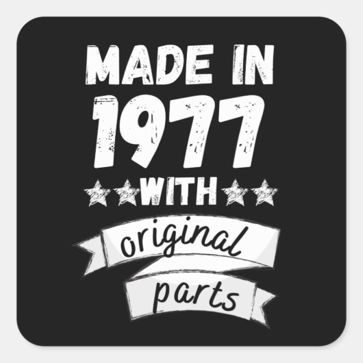 1977年にオリジナル部品で スクエアシール (正面)