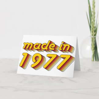 1977年に作られる(Yellow&Red) カード