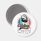 1977年のヘッドフォン以降のヴィンテージ マグネット (正面/裏面)