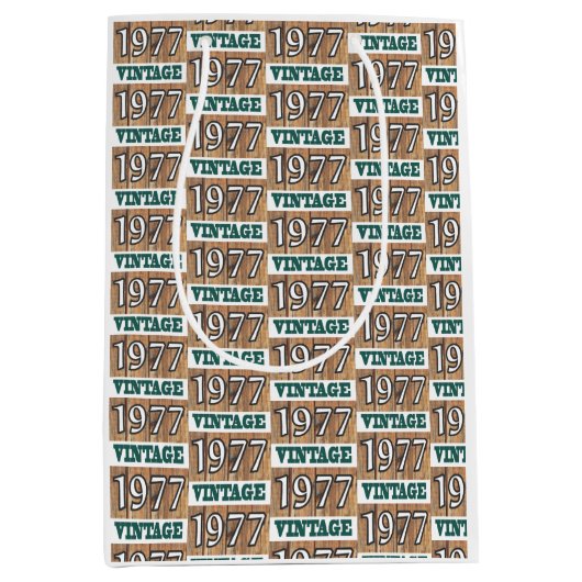 1977年生まれ中抱き枕 ミディアムペーパーバッグ (正面)