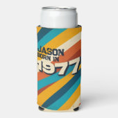 1977年生まれ パーソナライズ カン クーラー - レトロ70年代 (Seltzer正面)