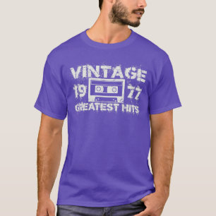 1977年素晴らしヒット・ヴィンテージ白 Tシャツ