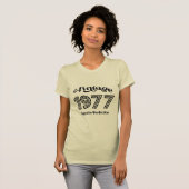 1977年製ビンテージバースデーグッズ、完熟な年齢 Tシャツ (正面フル)
