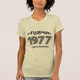 1977年製ビンテージバースデーグッズ、完熟な年齢 Tシャツ